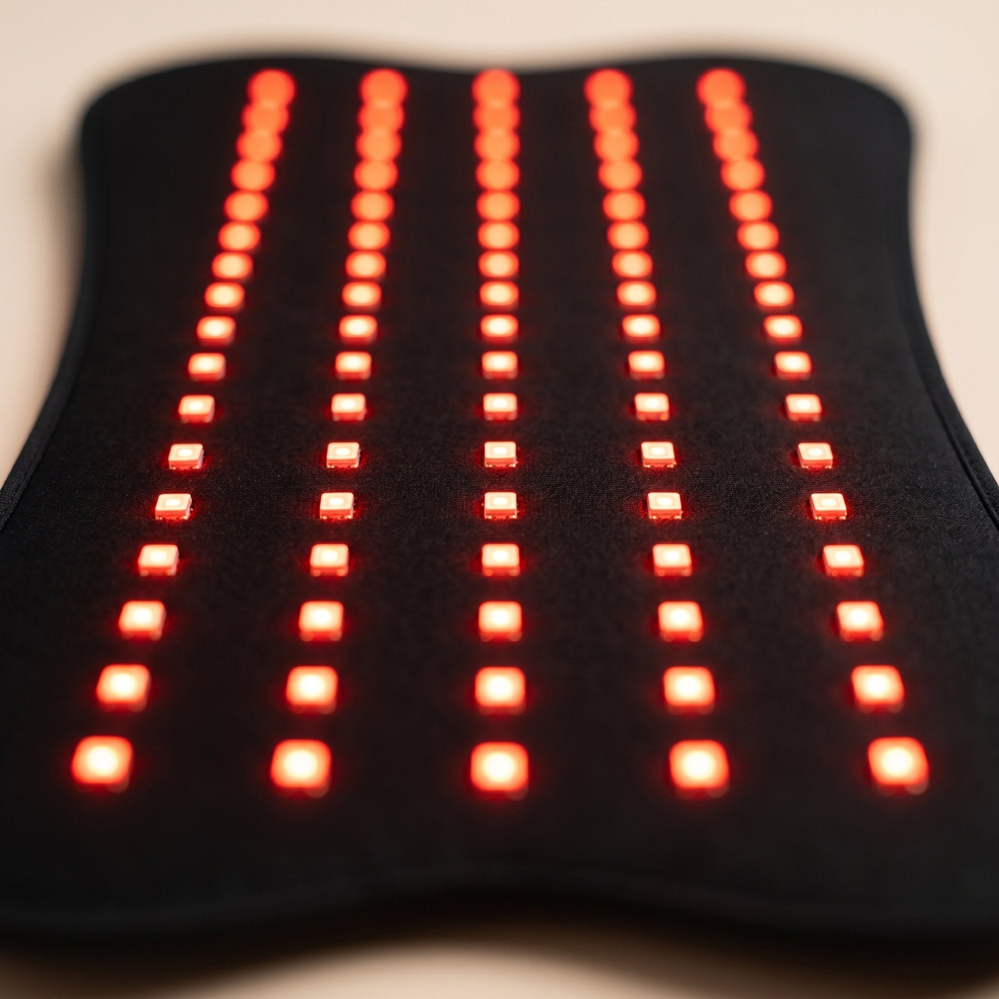 Gros plan des 7 rangées de LED rouges de L'Intégral